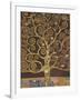 Tree of Life (Brown Variation) V-Gustav Klimt-Framed Art Print