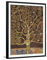 Tree of Life (Brown Variation) V-Gustav Klimt-Framed Art Print