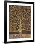 Tree of Life (Brown Variation) V-Gustav Klimt-Framed Art Print