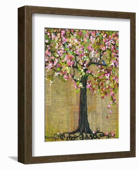 Tree of Life Lexicon Tree 4-Blenda Tyvoll-Framed Art Print