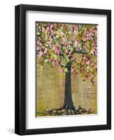 Tree of Life Lexicon Tree 4-Blenda Tyvoll-Framed Art Print