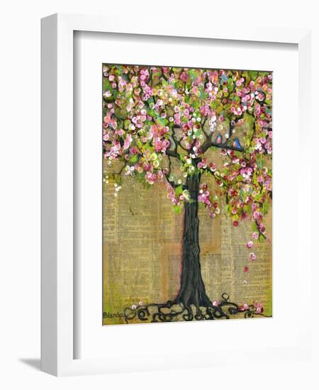 Tree of Life Lexicon Tree 4-Blenda Tyvoll-Framed Art Print