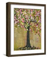 Tree of Life Lexicon Tree 4-Blenda Tyvoll-Framed Art Print