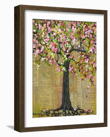 Tree of Life Lexicon Tree 4-Blenda Tyvoll-Framed Art Print