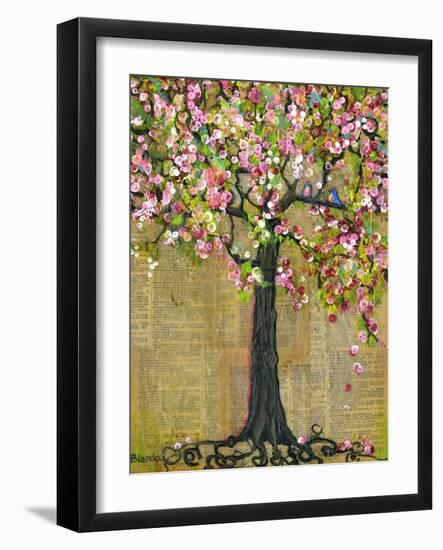 Tree of Life Lexicon Tree 4-Blenda Tyvoll-Framed Art Print