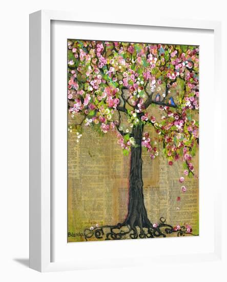 Tree of Life Lexicon Tree 4-Blenda Tyvoll-Framed Art Print