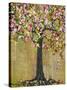 Tree of Life Lexicon Tree 4-Blenda Tyvoll-Stretched Canvas
