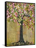 Tree of Life Lexicon Tree 4-Blenda Tyvoll-Framed Stretched Canvas