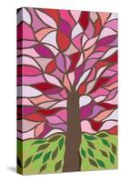 Tree of Life - Pink-Kerri Ambrosino-Stretched Canvas