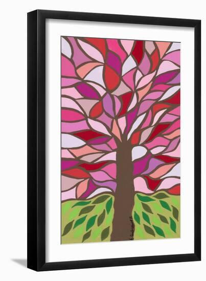 Tree of Life - Pink-Kerri Ambrosino-Framed Giclee Print