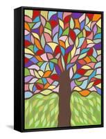 Tree of Life - Rainbow I-Kerri Ambrosino-Framed Stretched Canvas