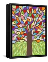 Tree of Life - Rainbow I-Kerri Ambrosino-Framed Stretched Canvas