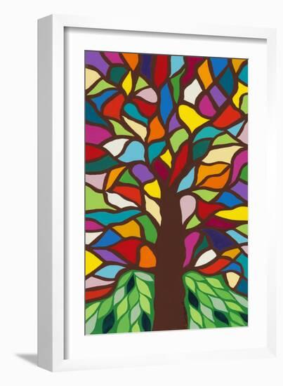 Tree of Life - Rainbow II-Kerri Ambrosino-Framed Premium Giclee Print