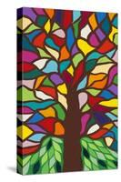 Tree of Life - Rainbow II-Kerri Ambrosino-Stretched Canvas