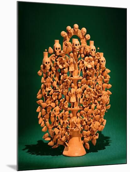 Tree of Life (Single-Fired Earthenware)-Mexican-Mounted Giclee Print