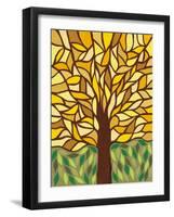 Tree of Life - Yellow-Kerri Ambrosino-Framed Giclee Print