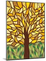 Tree of Life - Yellow-Kerri Ambrosino-Mounted Giclee Print