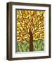 Tree of Life - Yellow-Kerri Ambrosino-Framed Giclee Print