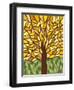 Tree of Life - Yellow-Kerri Ambrosino-Framed Giclee Print