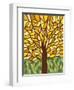 Tree of Life - Yellow-Kerri Ambrosino-Framed Giclee Print