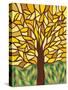 Tree of Life - Yellow-Kerri Ambrosino-Stretched Canvas