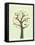 Tree of Life-Jazzberry Blue-Framed Stretched Canvas