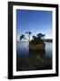 Tree on a Rock in the Sea, Brela, Makarska Riviera, Dalmatia, Croatia, Europe-Markus Lange-Framed Photographic Print