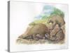 Tree Pangolins Manis Tricuspis Catching Ants-null-Stretched Canvas