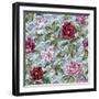 Tree Peony Scroll and Texture-Bill Jackson-Framed Giclee Print