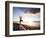 Tree Pose During Sunset on the Beach of Lincoln Park, West Seattle, Washington-Dan Holz-Framed Photographic Print