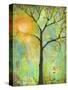 Tree Print Art Hello Sunshine-Blenda Tyvoll-Stretched Canvas