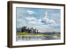 Tree Reflections-Carol Hallock-Framed Art Print