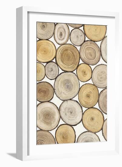 Tree Ring Study I-Tim OToole-Framed Art Print