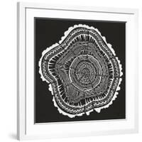 Tree Rings Black-Cat Coquillette-Framed Giclee Print