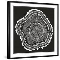 Tree Rings Black-Cat Coquillette-Framed Giclee Print