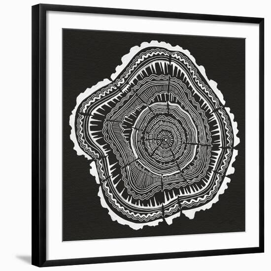 Tree Rings Black-Cat Coquillette-Framed Giclee Print