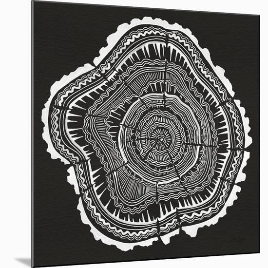 Tree Rings Black-Cat Coquillette-Mounted Giclee Print