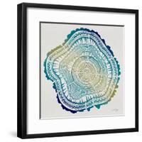 Tree Rings in Ombre-Cat Coquillette-Framed Giclee Print