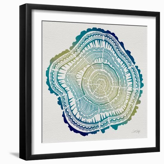 Tree Rings in Ombre-Cat Coquillette-Framed Giclee Print