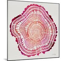Tree Rings in Pink-Cat Coquillette-Mounted Giclee Print