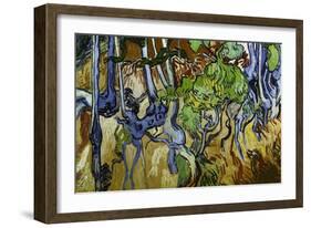 Tree Roots and Tree Trunks-Vincent van Gogh-Framed Giclee Print