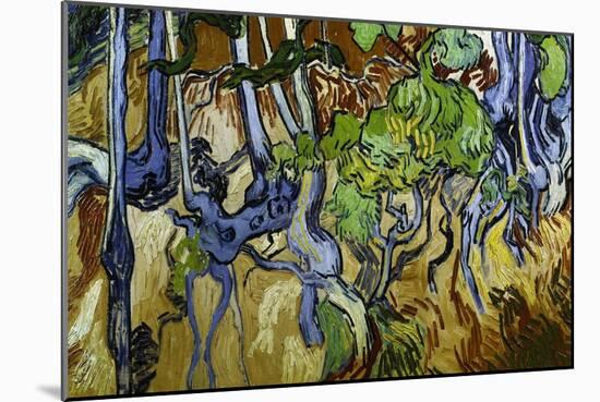 Tree Roots and Tree Trunks-Vincent van Gogh-Mounted Giclee Print