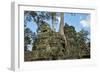 Tree Roots Growing over Ta Prohm Temple Ruins, Angkor World Heritage Site, Siem Reap, Cambodia-David Wall-Framed Photographic Print