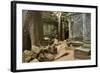 Tree Roots Growing over Ta Prohm Temple Ruins, Angkor World Heritage Site, Siem Reap, Cambodia-David Wall-Framed Photographic Print