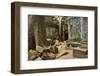 Tree Roots Growing over Ta Prohm Temple Ruins, Angkor World Heritage Site, Siem Reap, Cambodia-David Wall-Framed Photographic Print