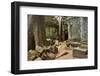 Tree Roots Growing over Ta Prohm Temple Ruins, Angkor World Heritage Site, Siem Reap, Cambodia-David Wall-Framed Photographic Print