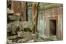 Tree Roots Growing over Ta Prohm Temple Ruins, Angkor World Heritage Site, Siem Reap, Cambodia-David Wall-Mounted Photographic Print