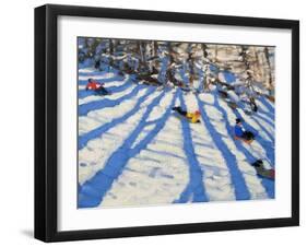 Tree Shadows, Morzine-Andrew Macara-Framed Giclee Print