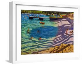 Tree shadows,Vrsar,Croatia, 2018-Andrew Macara-Framed Giclee Print