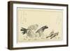 Tree Sparrow and Rock Dove, C. 1790-Kitagawa Utamaro-Framed Giclee Print